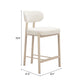 Aurea Light Gray Counter Stool (Set of 2)