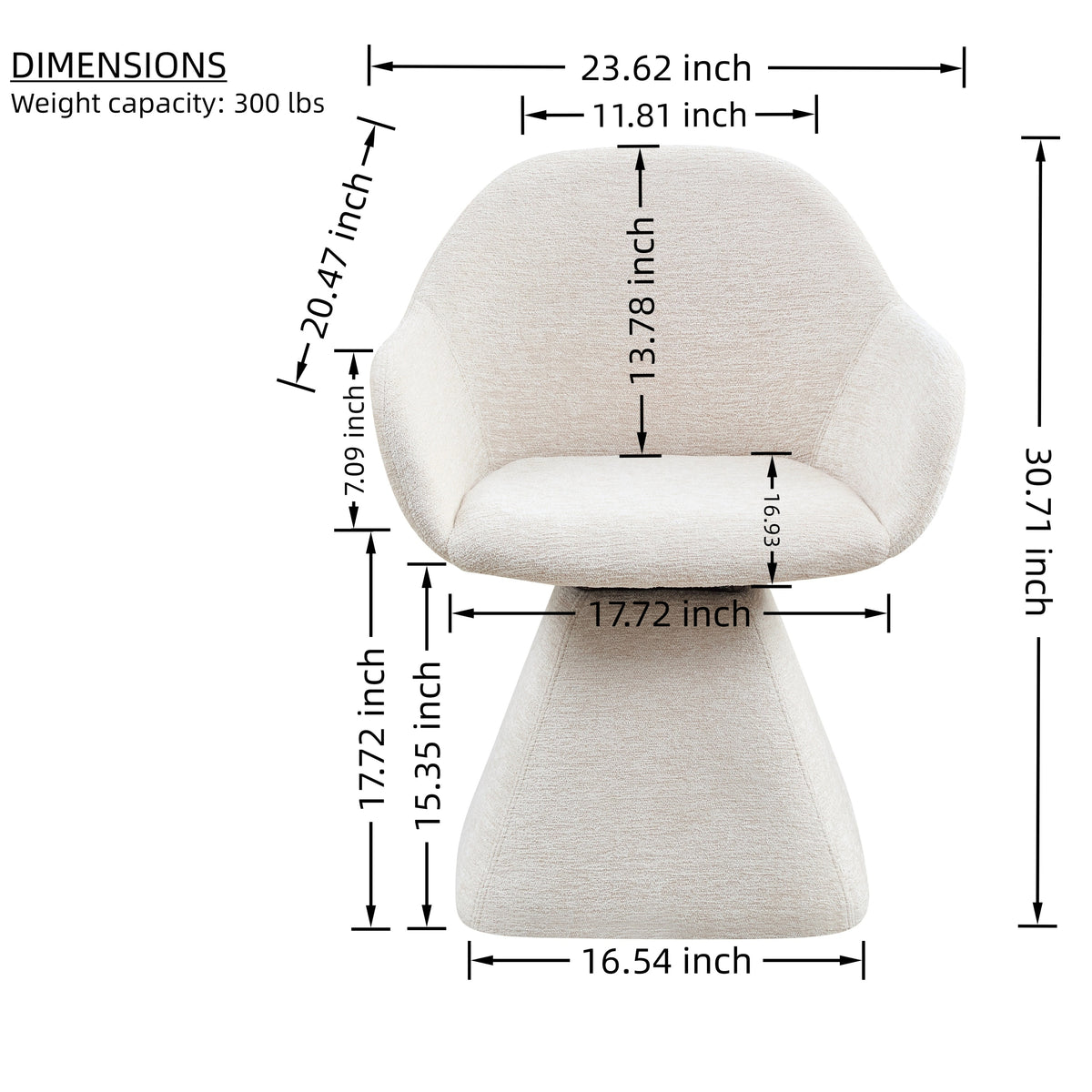 Ebba Swivel Barrel Chair
