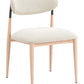 Equinox Oyster Gray & Natural Armless Dining Chair (Set of 2)