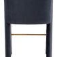 Emas Midnight Gray Barstool