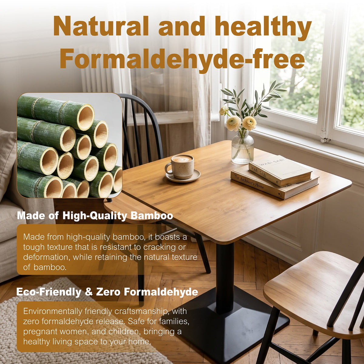 Crispin Bamboo Dining Table