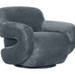 Boble Storm Gray Swivel Chair