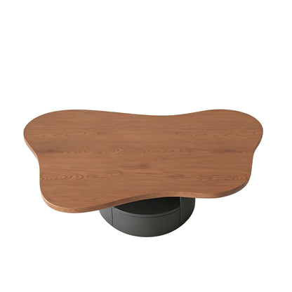 Nolwenn Dark Walnut Solid Wood & MDF Coffee Table