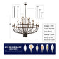 Daxton Black Iron 33-Light Chandelier 47 inch