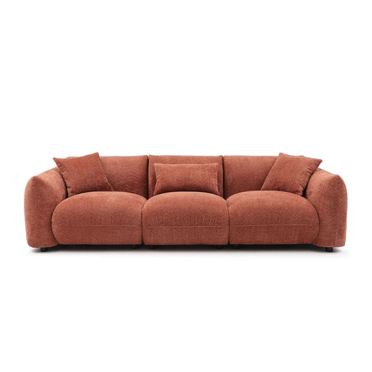Modern Deep Seated Plush Cushion Sofa 102' (2 Colors)