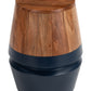 Tornos Side Table in Walnut & Deep Blue