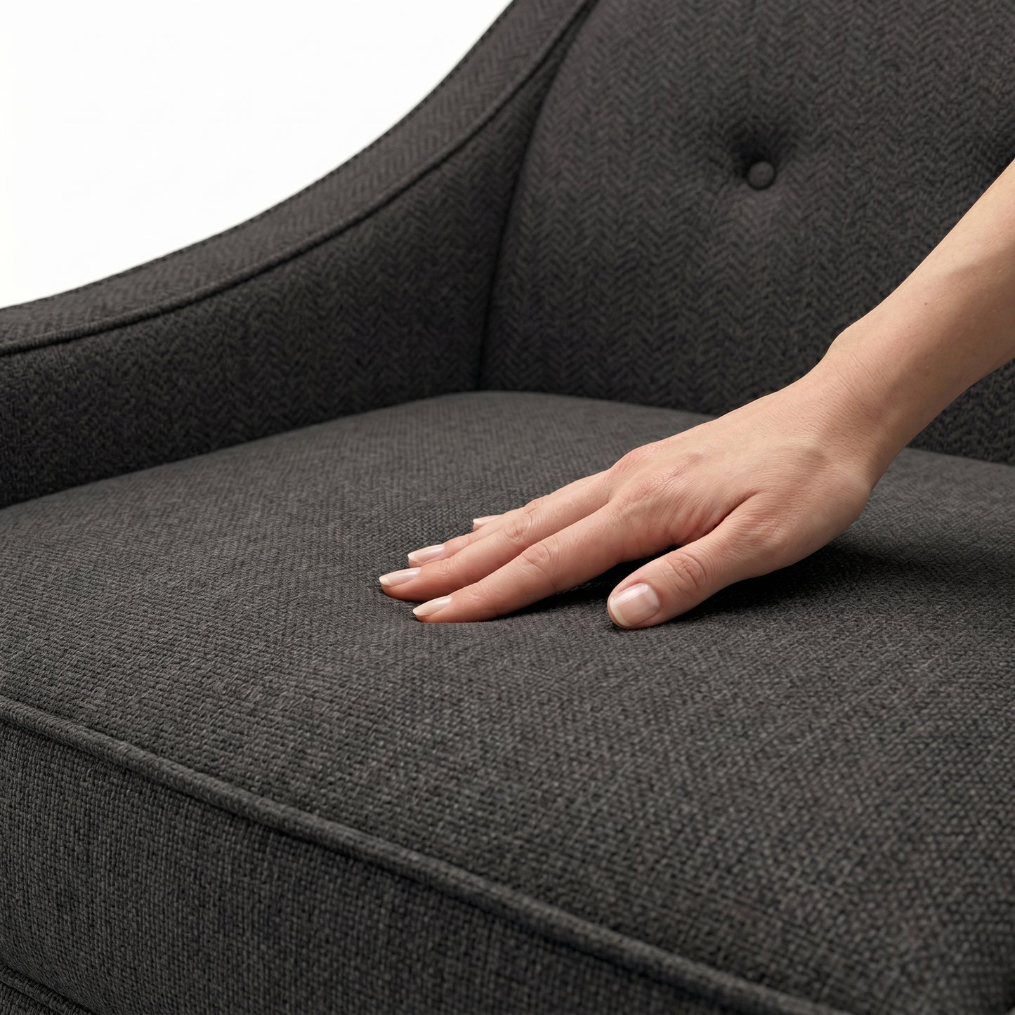 Berlin Classic Sofa – 87" American-Made 3-Seat Sofa - Catalina Charcoal - Fabric (9)