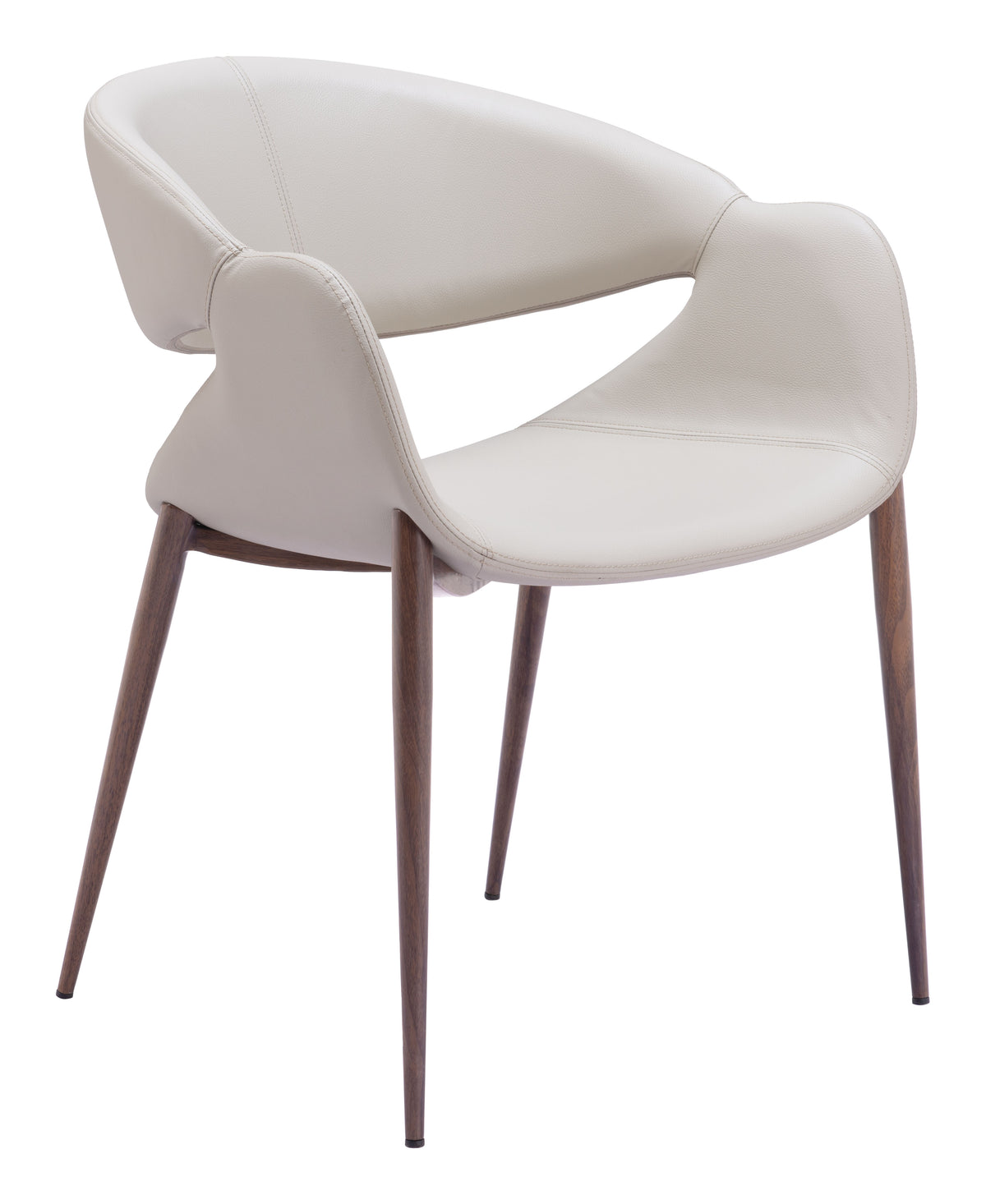 Limay Beige & Walnut Dining Chair (Set of 2)