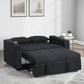 Easton Black Sherpa Sleeper Sofa