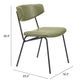 Charon Dining Chair (Set of 2) in Green