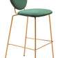 Odessa Green & Gold Barstool (Set of 2)