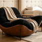 Oberon lounge chair in black