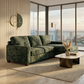 Clifford L-Shaped Sectional Sofa – Made in USA, 9 Fabric Options - Green Velvet Antique Charcoal (10)