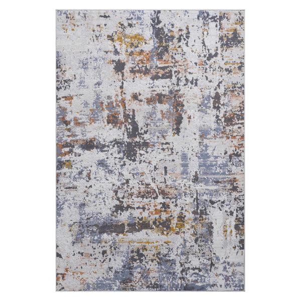 Multicolor abstract area accent rug in modern design, 5x7ft, ideal for enhancing living spaces.