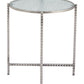 Vetro Silver Side Table