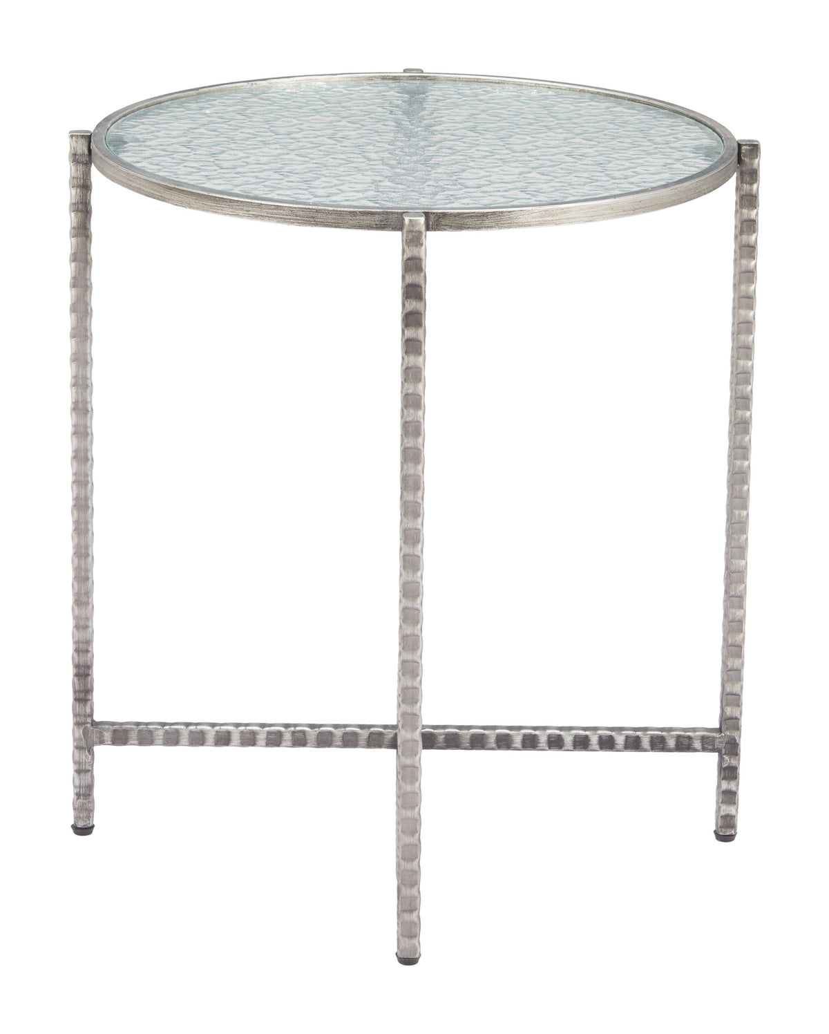 Vetro Silver Side Table