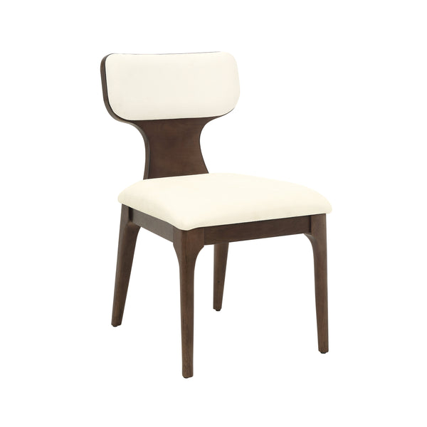 Koen Beige Chenille & Brown Oak Dining Chair (Set of 2) – 33