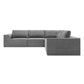 Modern Modular Low Profile Corner Sofa Sectional 116'