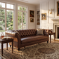 Barrington Faux Leather Chesterfield Sofa
