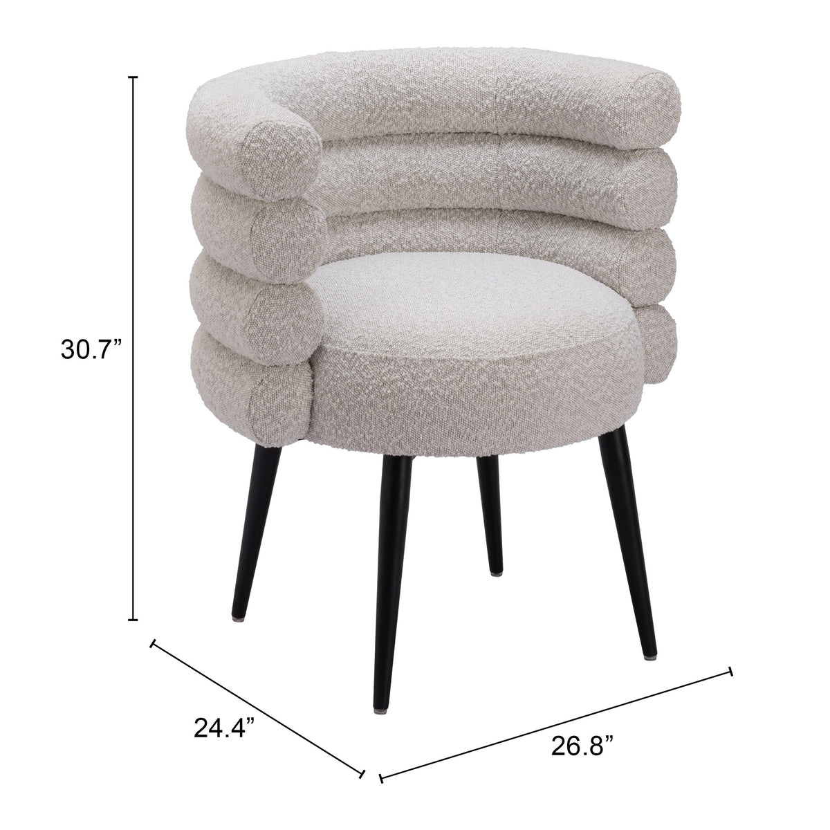 Grena Misty Gray Dining Chair