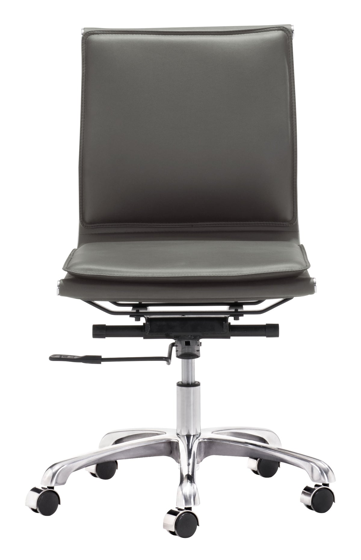 Lider Plus Armless Office Chair in Gray