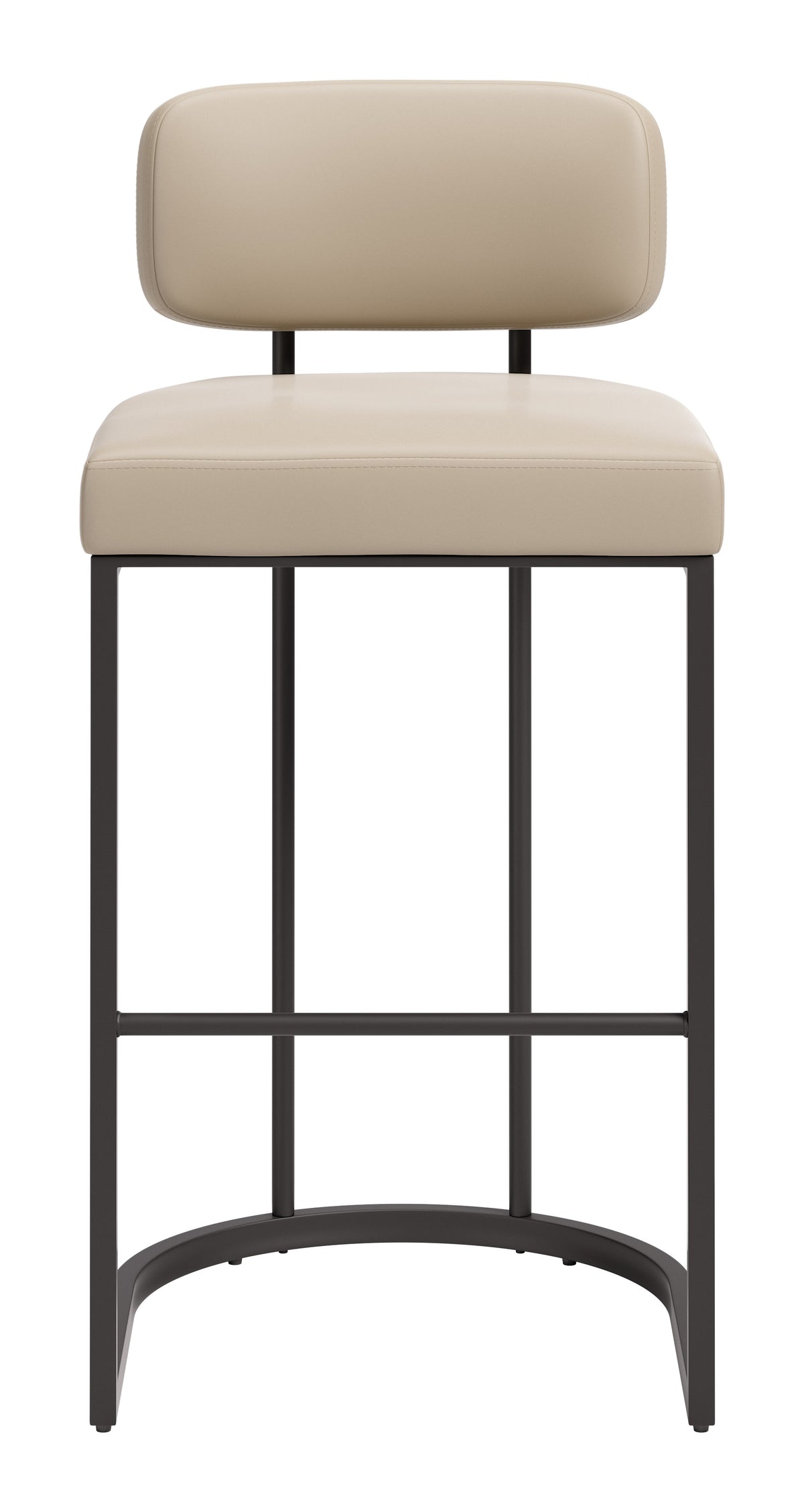 Velar Beige & Gray Barstool (Set of 2)