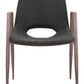 Desi Dining Chair (Set of 2) in Black & Walnut