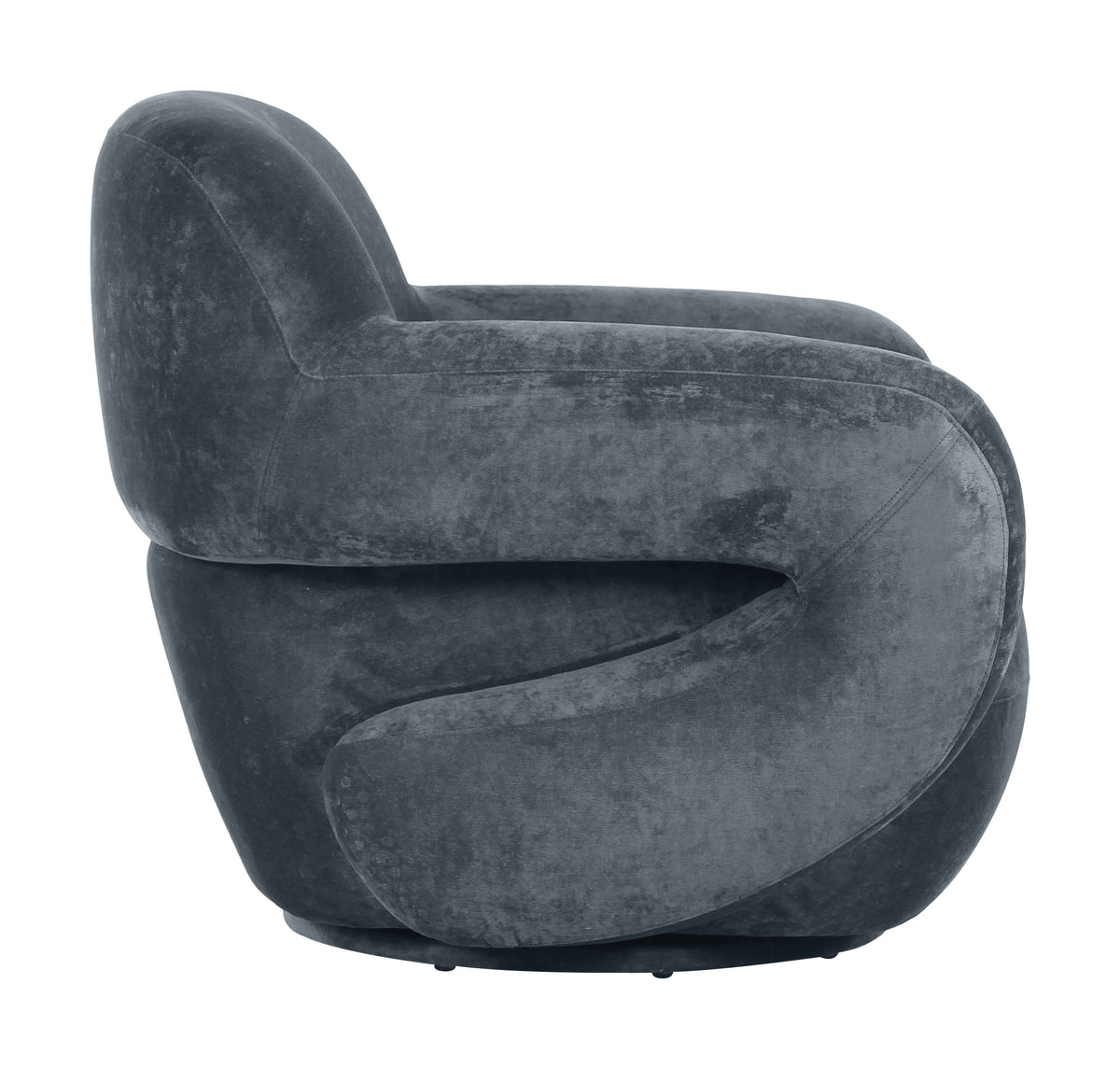 Boble Storm Gray Swivel Chair