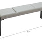 Mur Bench in Gray