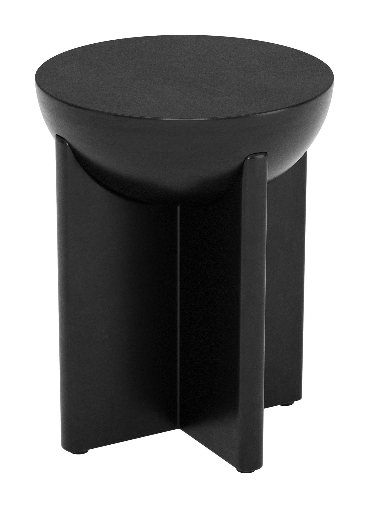 Tume Black Side Table