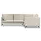 Ava MCM Cream Symmetrical Corner Sofa Sectional 102"