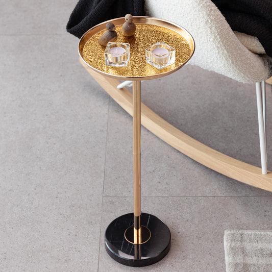 Dagny Pedestal Side Table