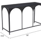 Loriet Black Console Table