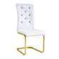 Kinsey White, Gold Legs, Set of 4