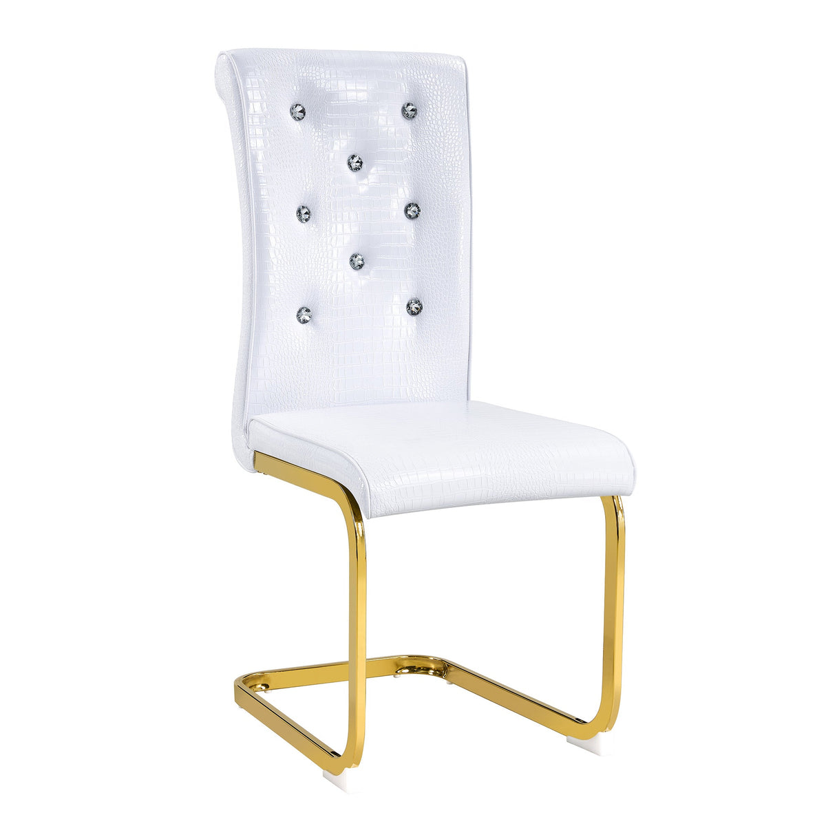 Kinsey White, Gold Legs, Set of 4