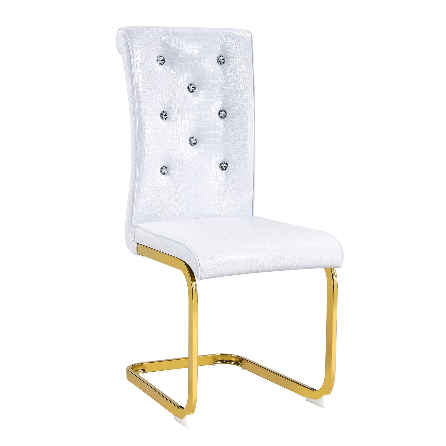 Kinsey White, Gold Legs, Set of 4