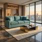 Clifford 2-Arm Sofa – Handcrafted in the USA, Custom Fabric Options - Leslie Peacock - Fabric (1)