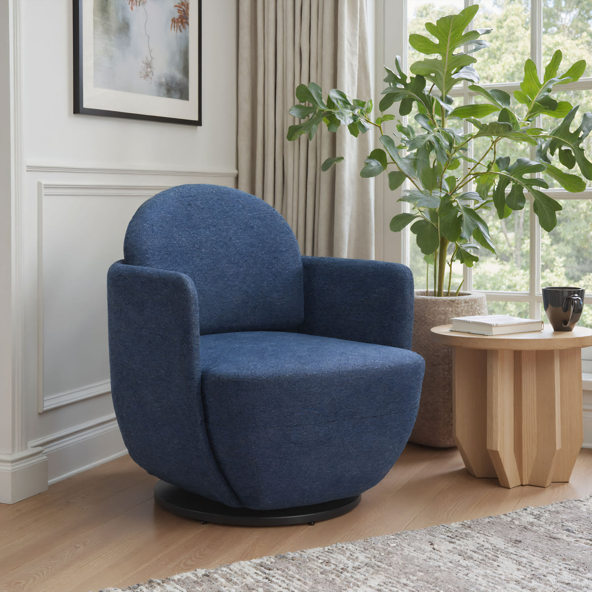 Bant Blue Swivel Chair