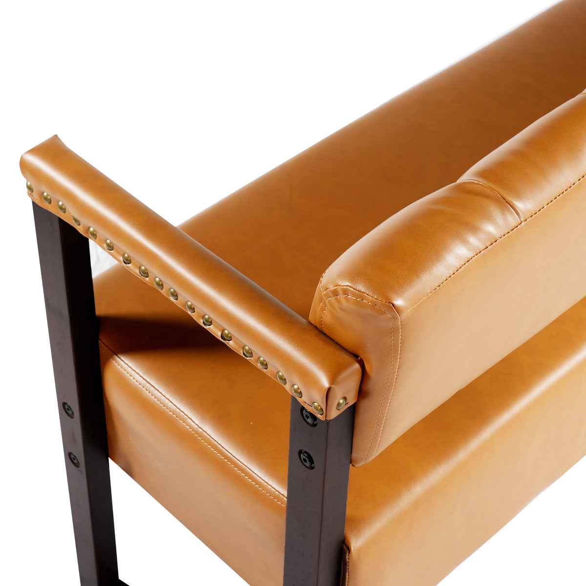 Ludlow Button-Tufted Faux Leather Bench Set