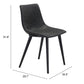 Daniel Dining Chair (Set of 2) in Vintage Black