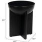 Tume Black Side Table