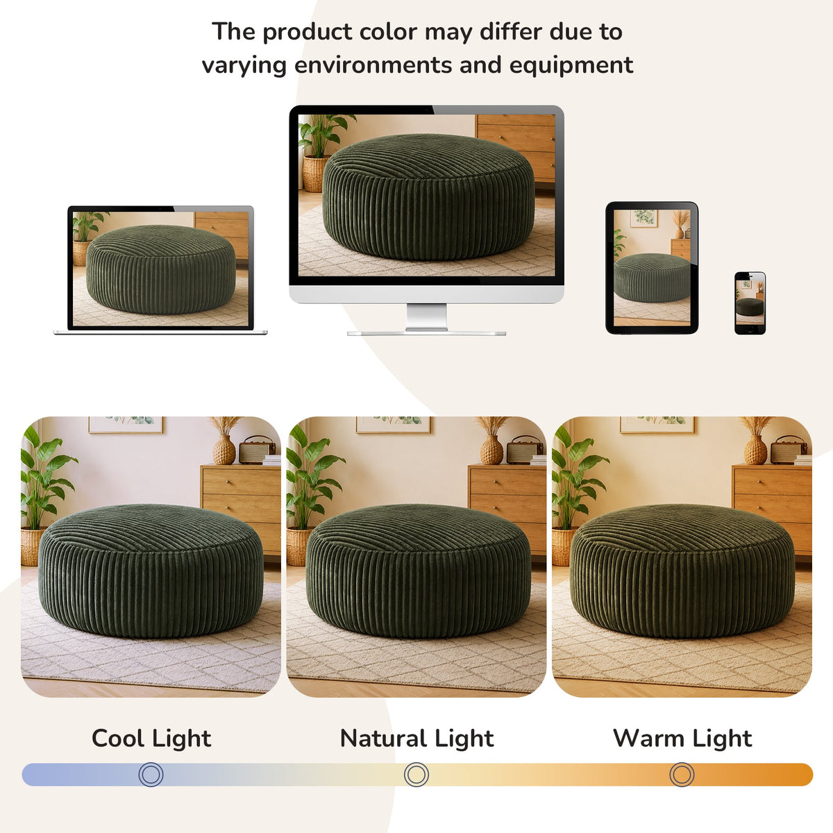 Selwyn Corduroy Bean Bag Chair