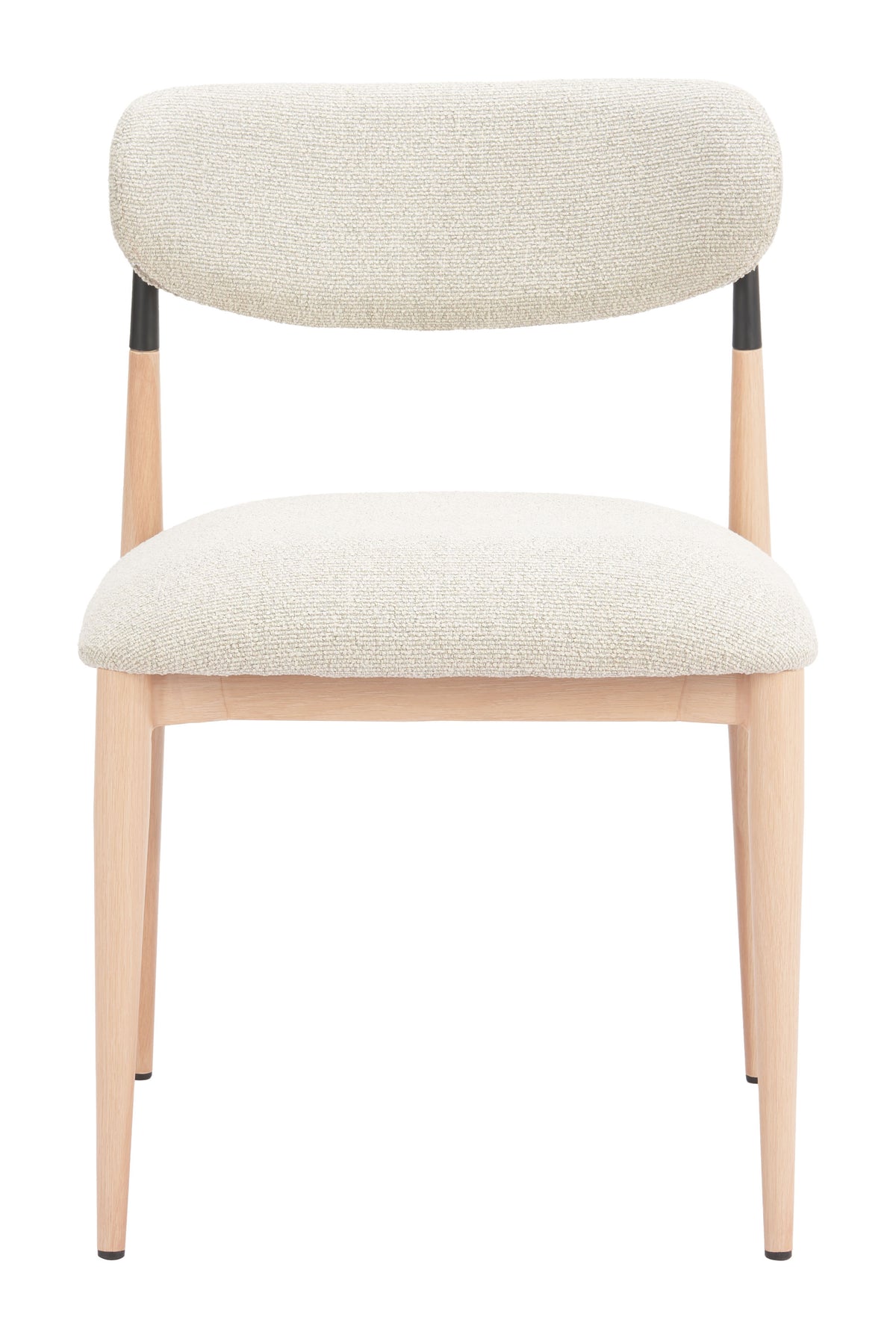 Equinox Oyster Gray & Natural Armless Dining Chair (Set of 2)