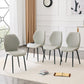 Cadell Dining Chairs in Light Gray PU Leather