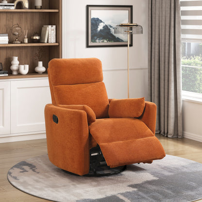 Dawson Swivel Glider Recliner 40.5" – Microfiber Reclining Chair (3 Colors)