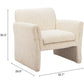 Dobra Oatmeal Beige Accent Chair