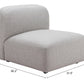 Biak Gray Middle Chair