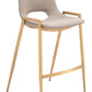 Desi Counter Stool (Set of 2) in Beige & Gold