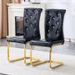 Kinsey Black, Gold Legs, Set of 2