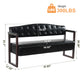 Ludlow Button-Tufted Faux Leather Bench Set